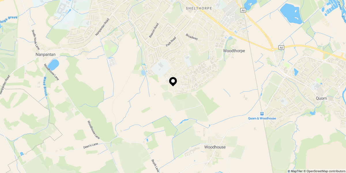 Approximate location of Park Grange Farm, Off Newstead Way, Loughborough, LE11 2FN