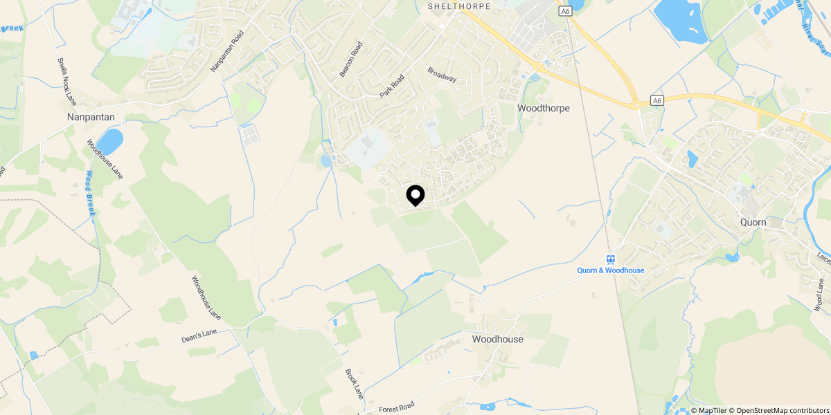 Approximate location of Park Grange Farm, Off Newstead Way, Loughborough, LE11 2FN
