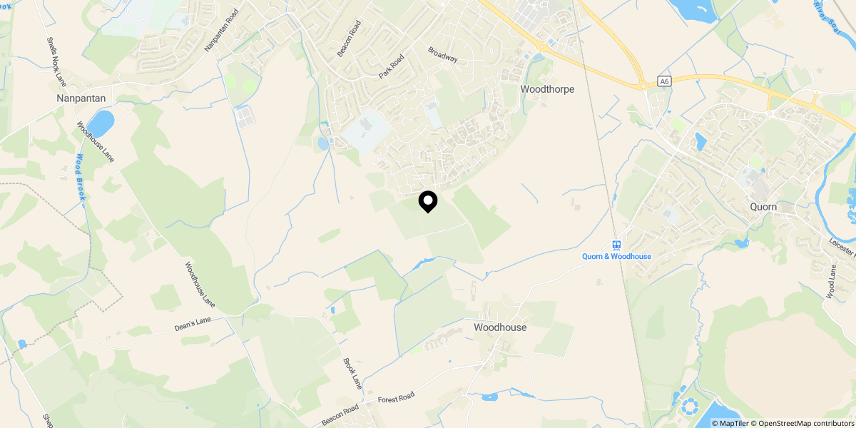 Approximate location of Park Grange Farm, Off Newstead Way, Loughborough, LE11 2FN