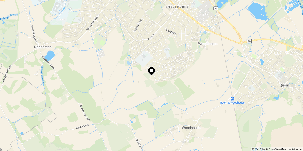 Approximate location of Park Grange Farm, Off Newstead Way, Loughborough, LE11 2FN
