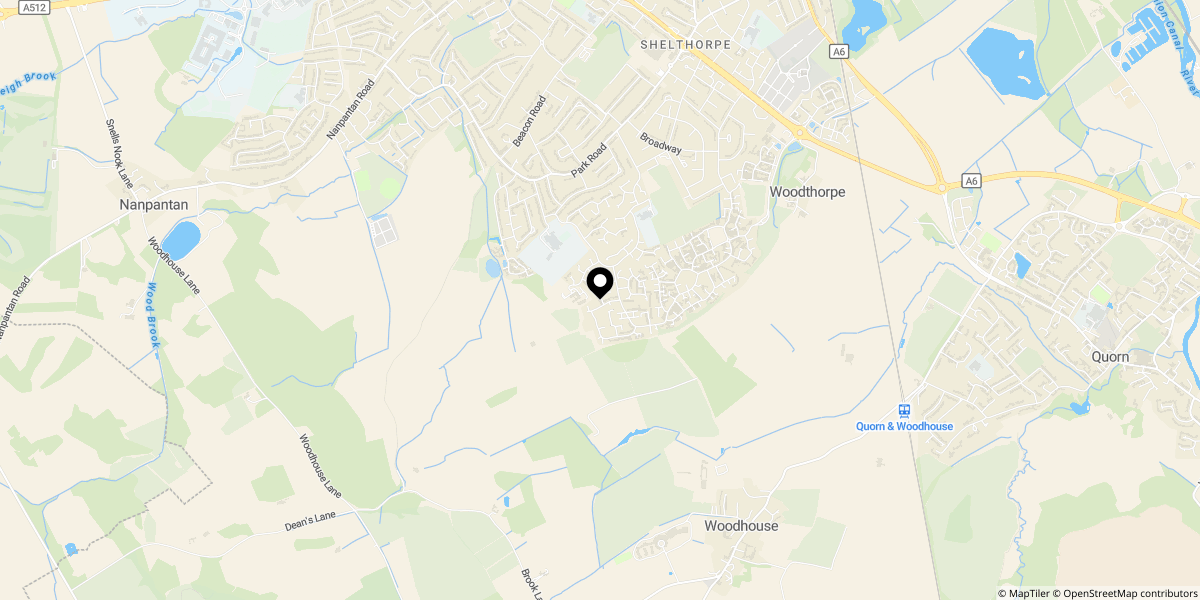 Approximate location of Park Grange Farm, Off Newstead Way, Loughborough, LE11 2FN