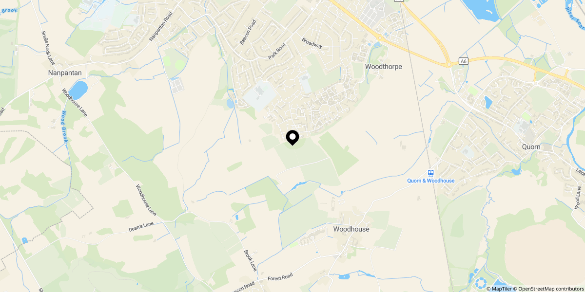 Approximate location of Park Grange Farm, Off Newstead Way, Loughborough, LE11 2FN