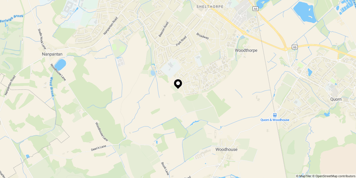 Approximate location of Park Grange Farm, Off Newstead Way, Loughborough, LE11 2FN